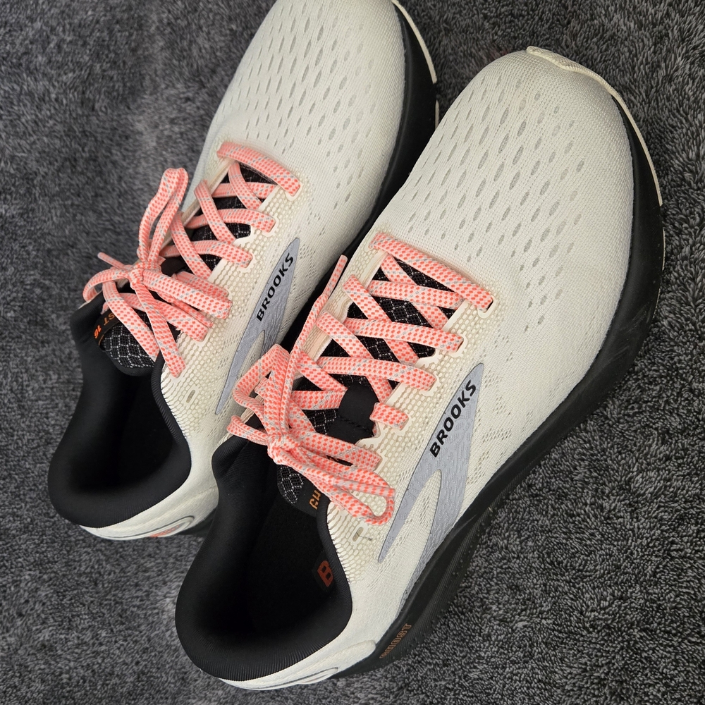 Black and Cream Athletic Shoes with Minimalist Design